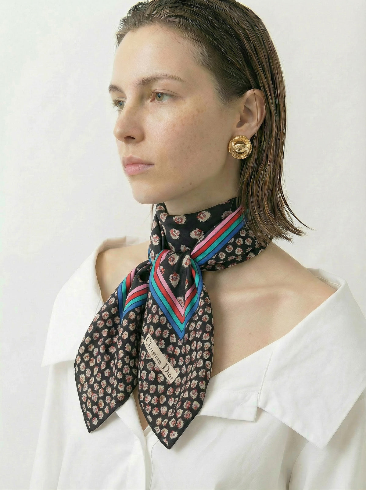 Foulard Dior Mini Fleurs