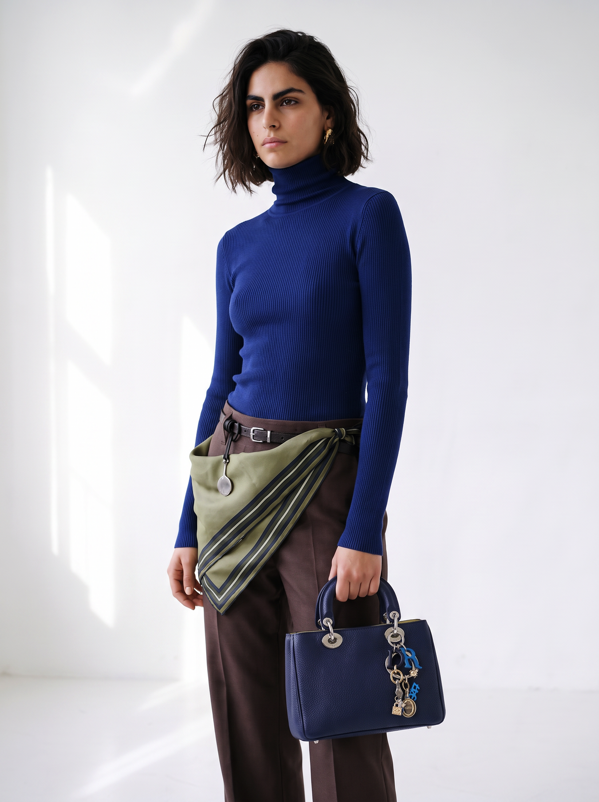 Diorissimo Small cuir grainé bleu marine 2016