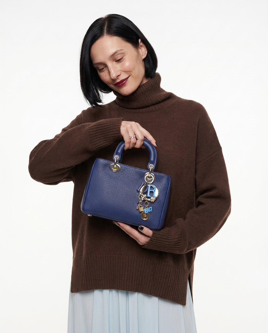 Diorissimo Small cuir grainé bleu marine 2016