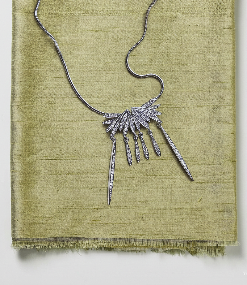 Christian Dior Art Deco Silver-Tone Necklace