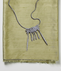 Christian Dior Art Deco Silver-Tone Necklace