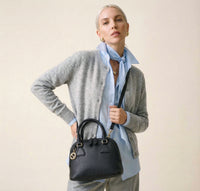 Sac Gucci Dome Cuir Grainé Noir Breloque GG