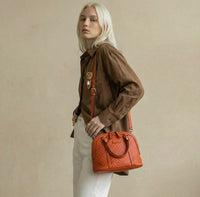 Sac Dome Guccissima cuir orange mandarine