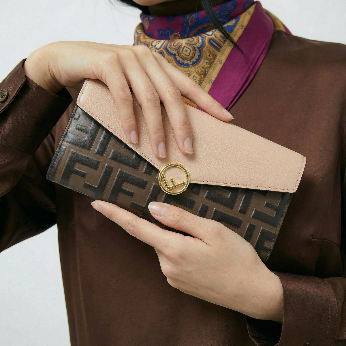 Portefeuille Fendi Zucca FF