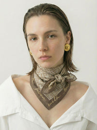 Foulard Fendi vintage en coton – Logo FF