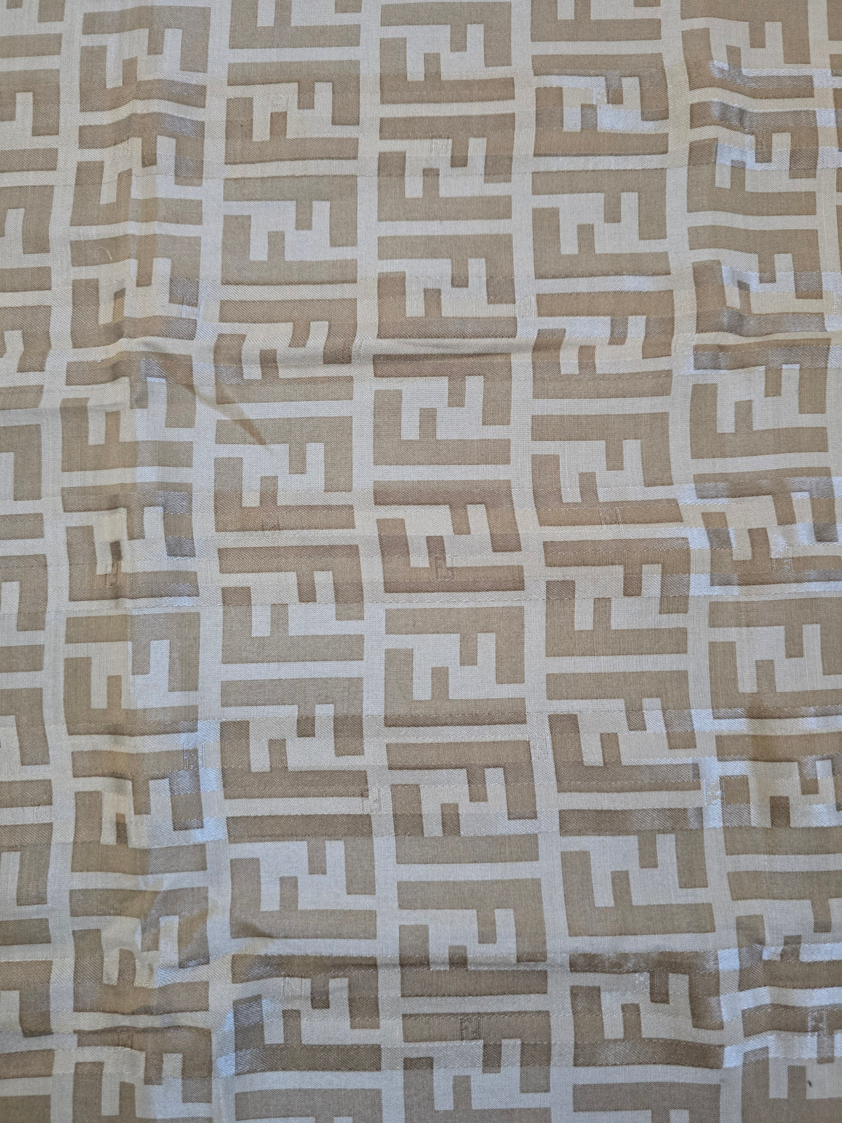 Foulard Fendi vintage en coton – Logo FF