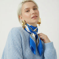 Foulard Céline Paris Rayures Bleues