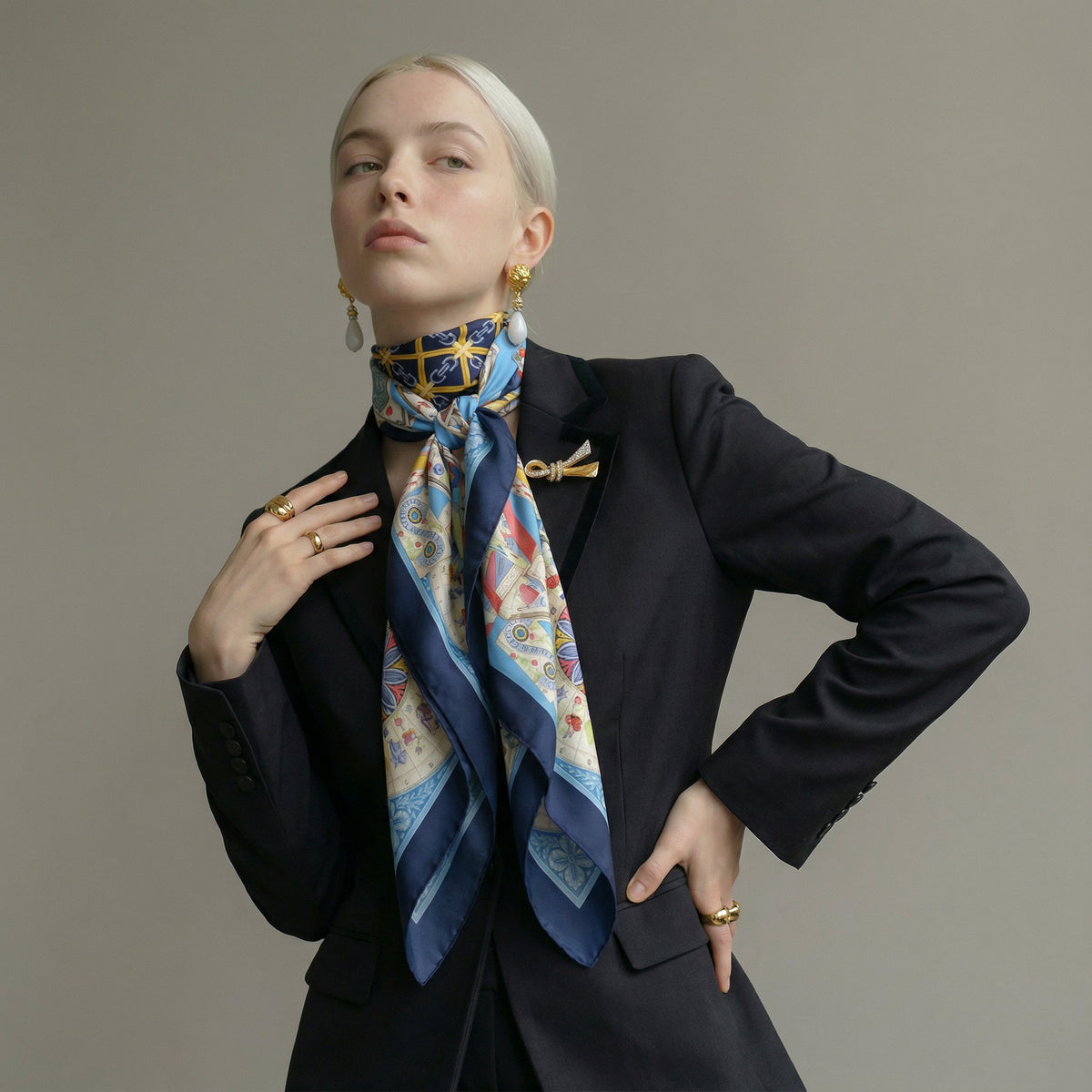 Foulard Gucci Vintage en Soie