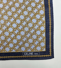 Bandana Céline vintage gris motif chaîne iconique