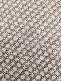 Bandana Céline vintage amande motif chaîne iconique