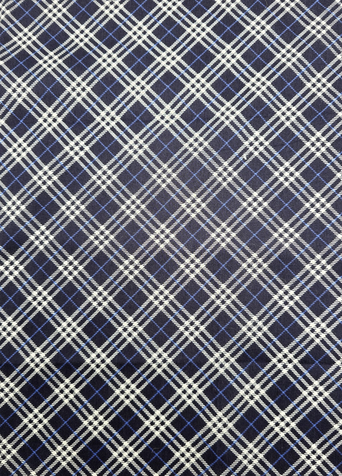 Bandana Burberry vintage  motif tartan navy