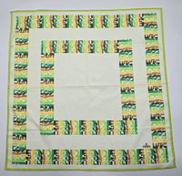 Bandana Fendi coton logo graphique lime