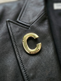 Vintage Celine Gold-Plated Brooch