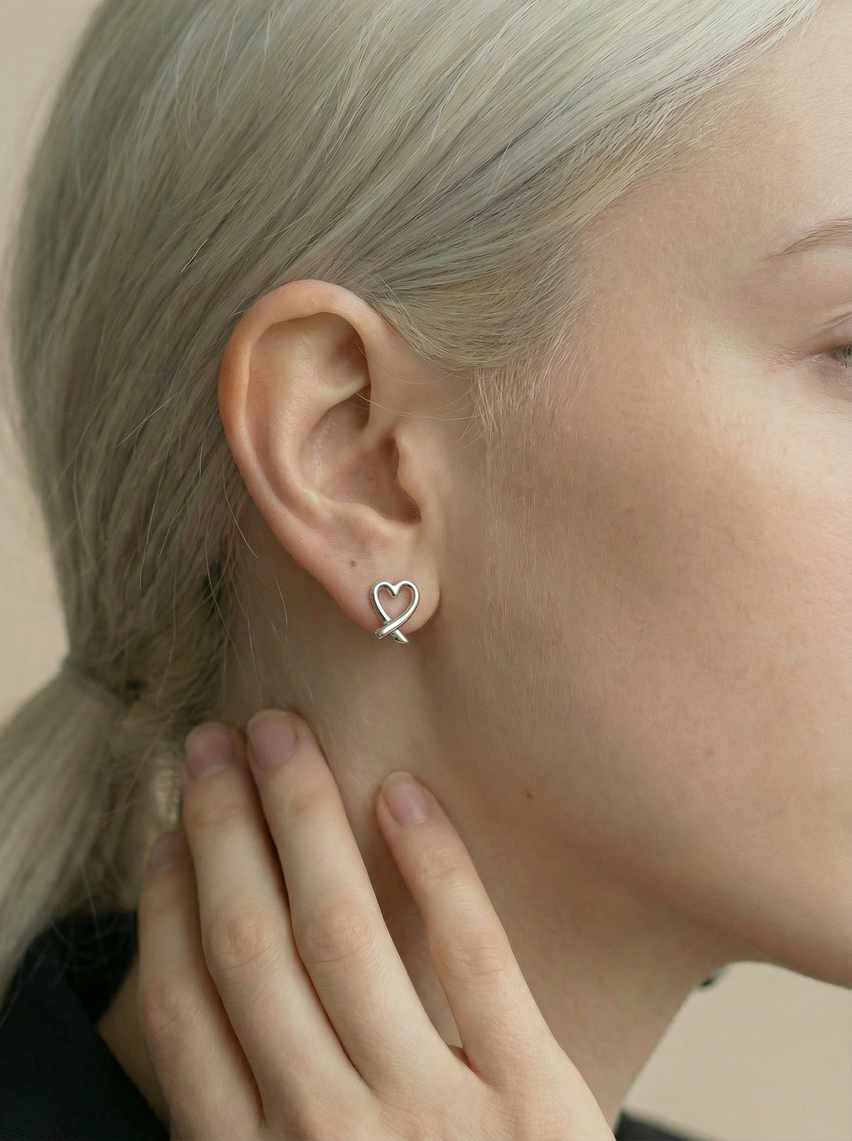 Boucles d’oreilles Tiffany & Co. Loving Heart en argent