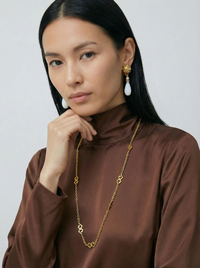 Vintage Givenchy Geometric Sautoir Necklace