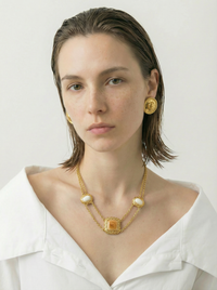 Vintage Givenchy Gold-Plated Baroque Necklace