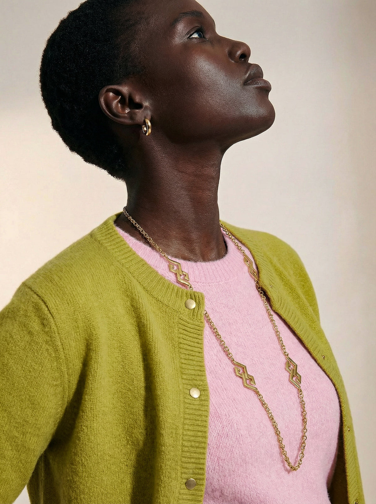 Vintage Givenchy Geometric Sautoir Necklace