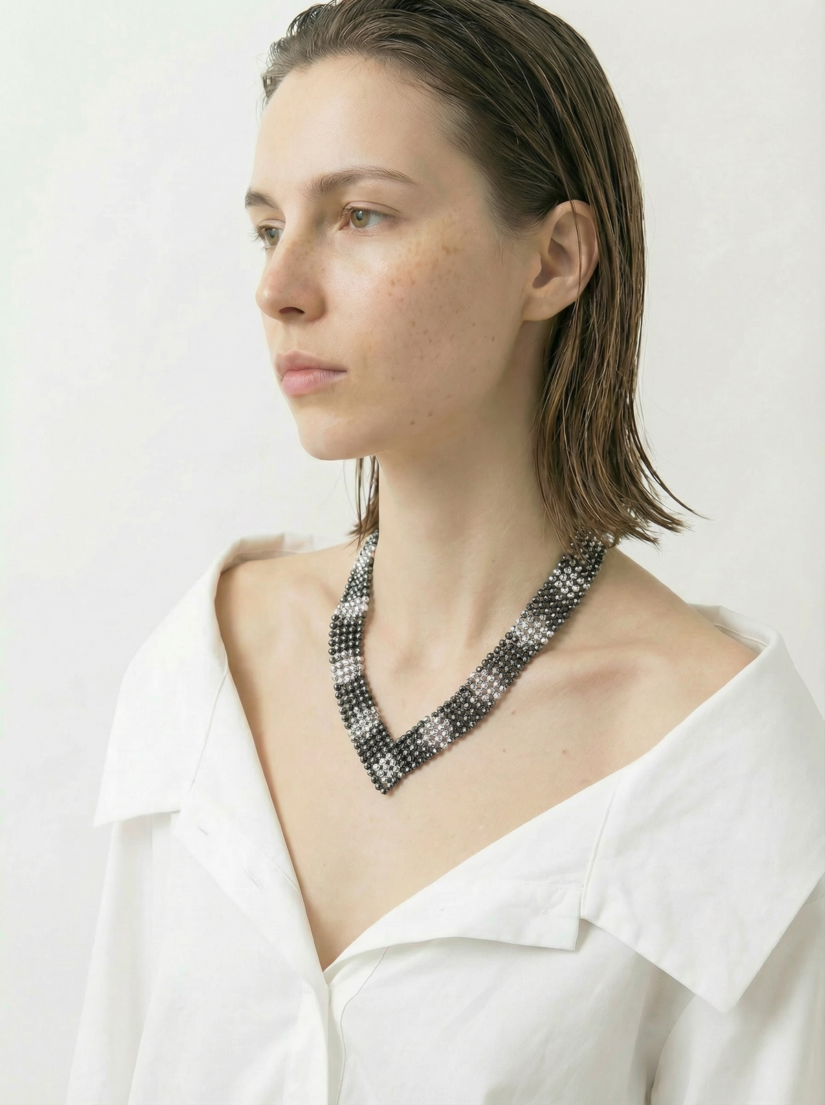 Givenchy Silver Tone Necklace and Bracelet Set