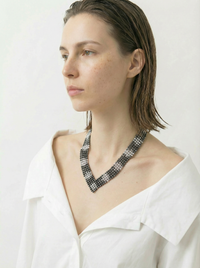 Givenchy Silver Tone Necklace and Bracelet Set