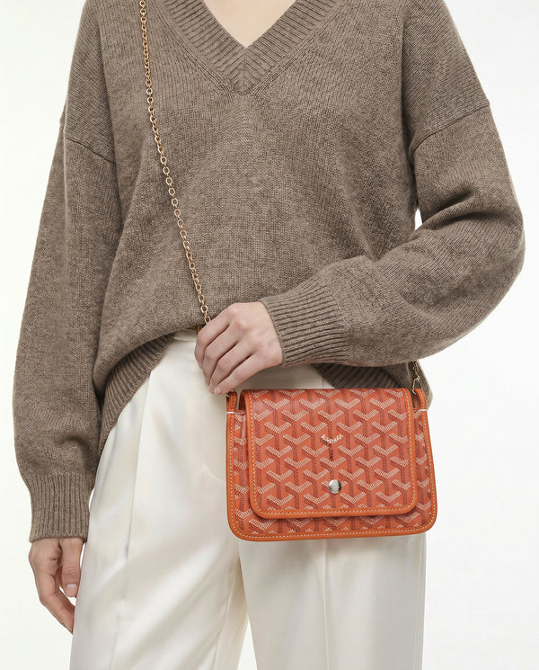 Goyard Plumet Pocket Wallet Goyardine Orange