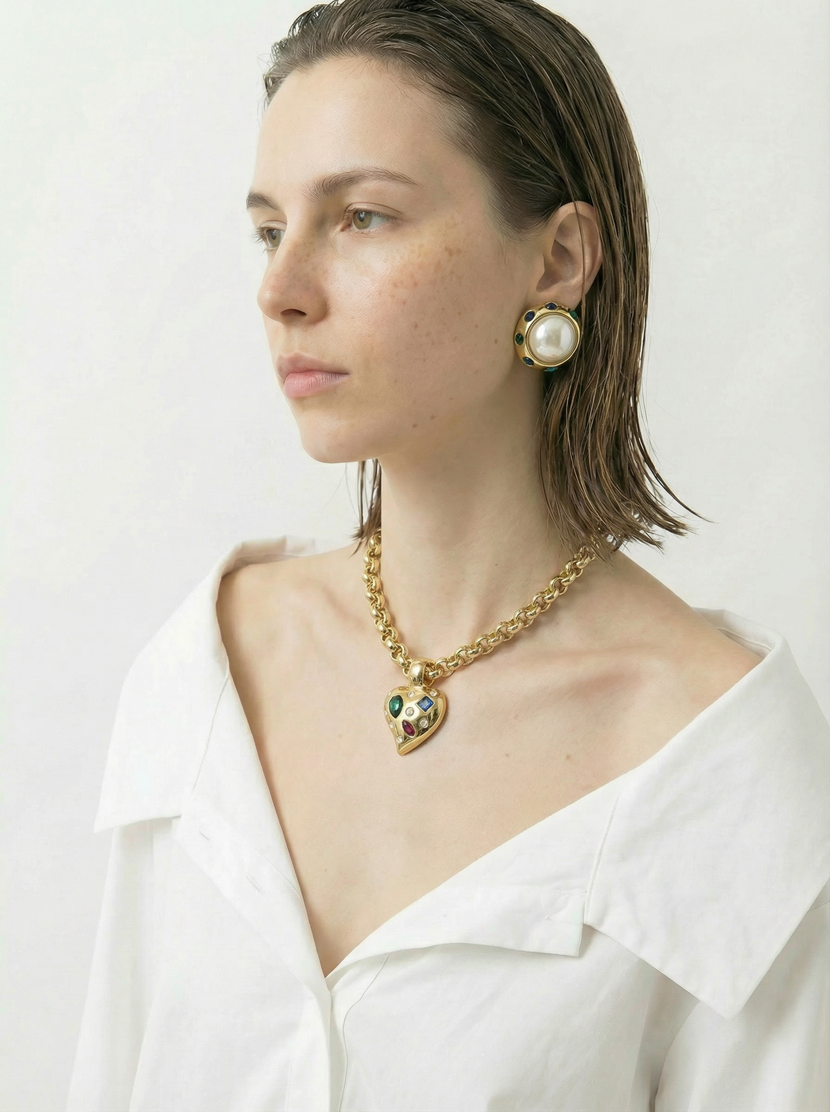 Vintage Grossé Heart Necklace