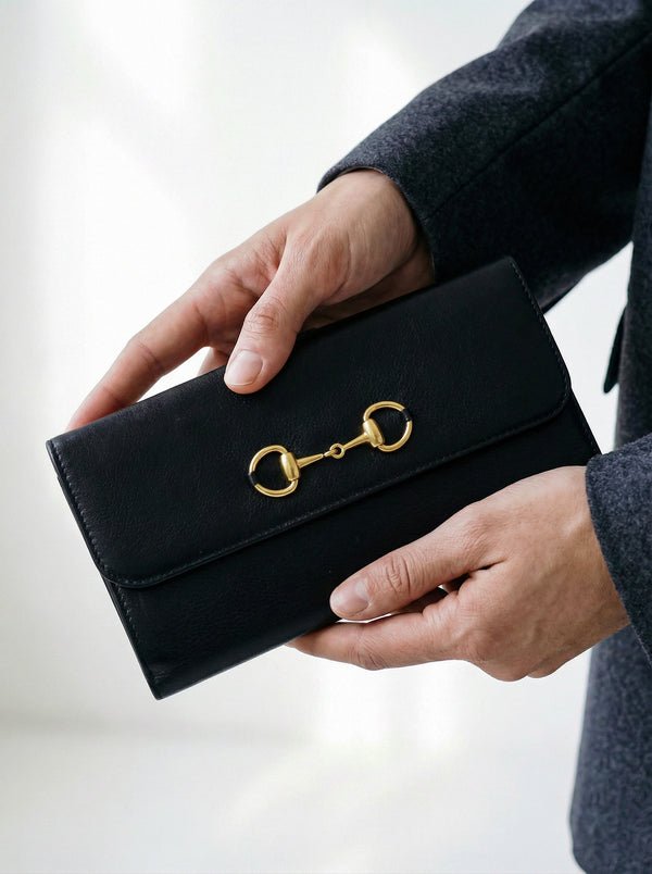 Portefeuille Gucci Horsebit Cuir