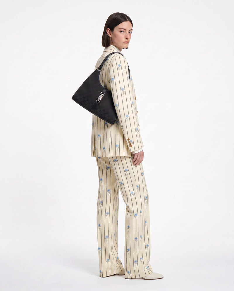 Sac Gucci Jackie toile monogramme GG noire