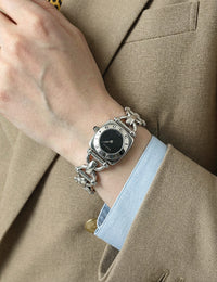 Montre 6400L femme acier Swiss Made