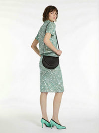 Sac vintage satin noir