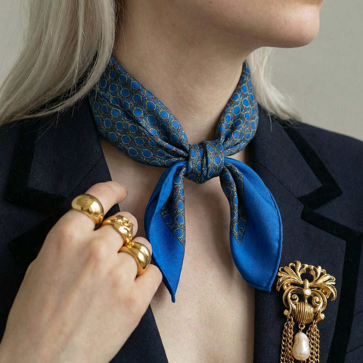 Vintage Gucci Bandana Silk Scarf