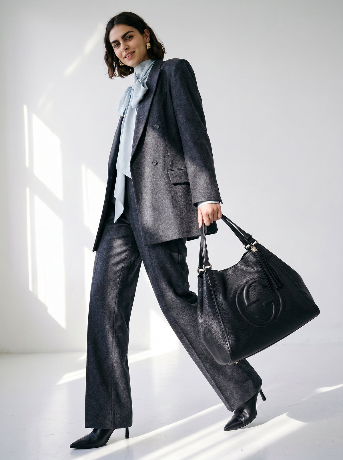 Gucci Soho Tote Cuir Grainé