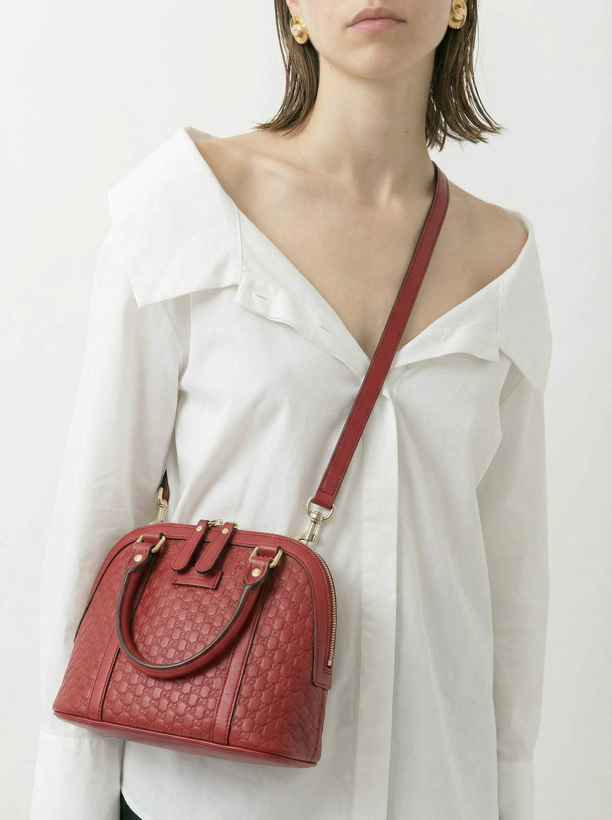 Sac Gucci Guccissima rouge