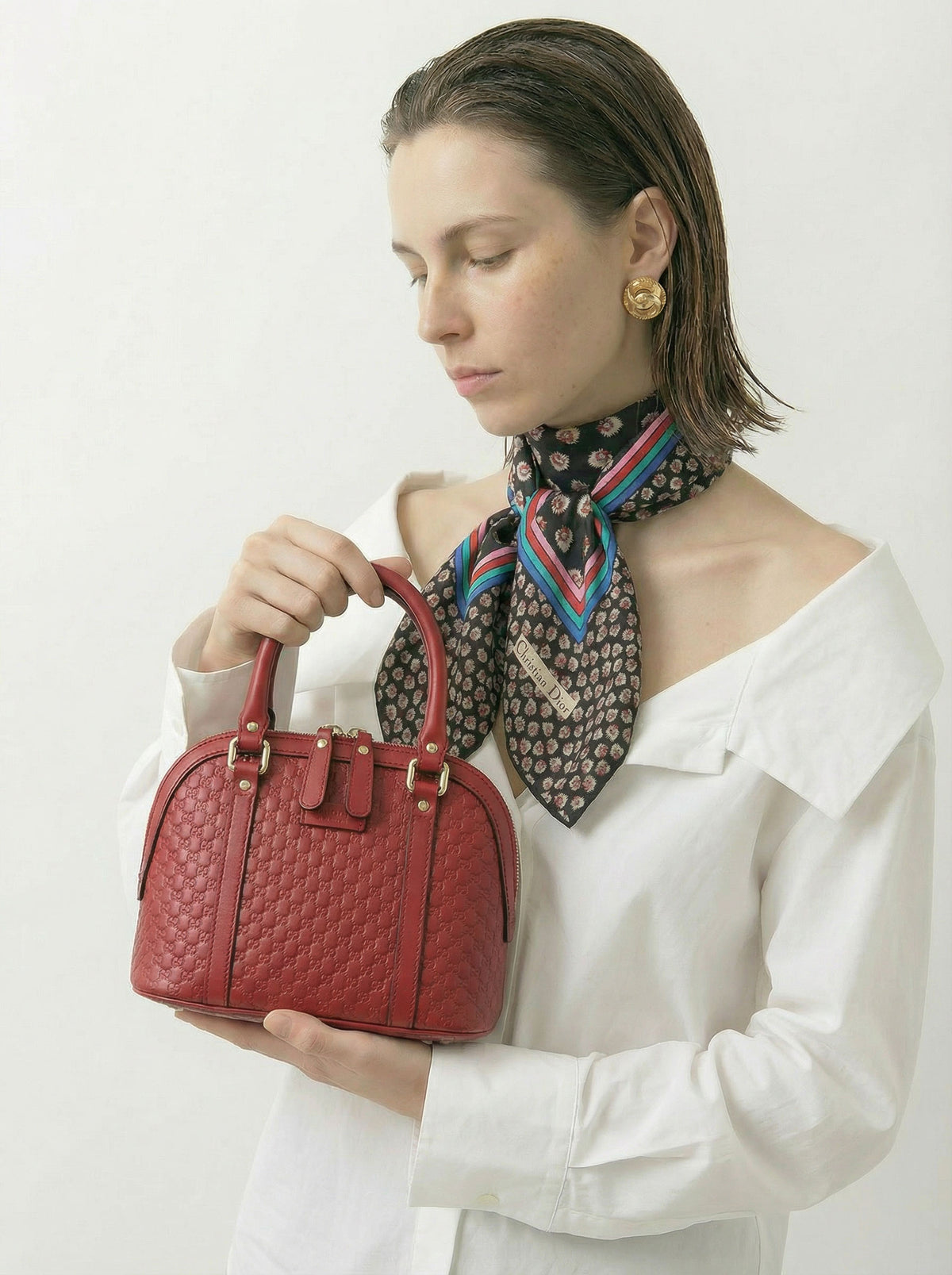 Sac Gucci Guccissima rouge