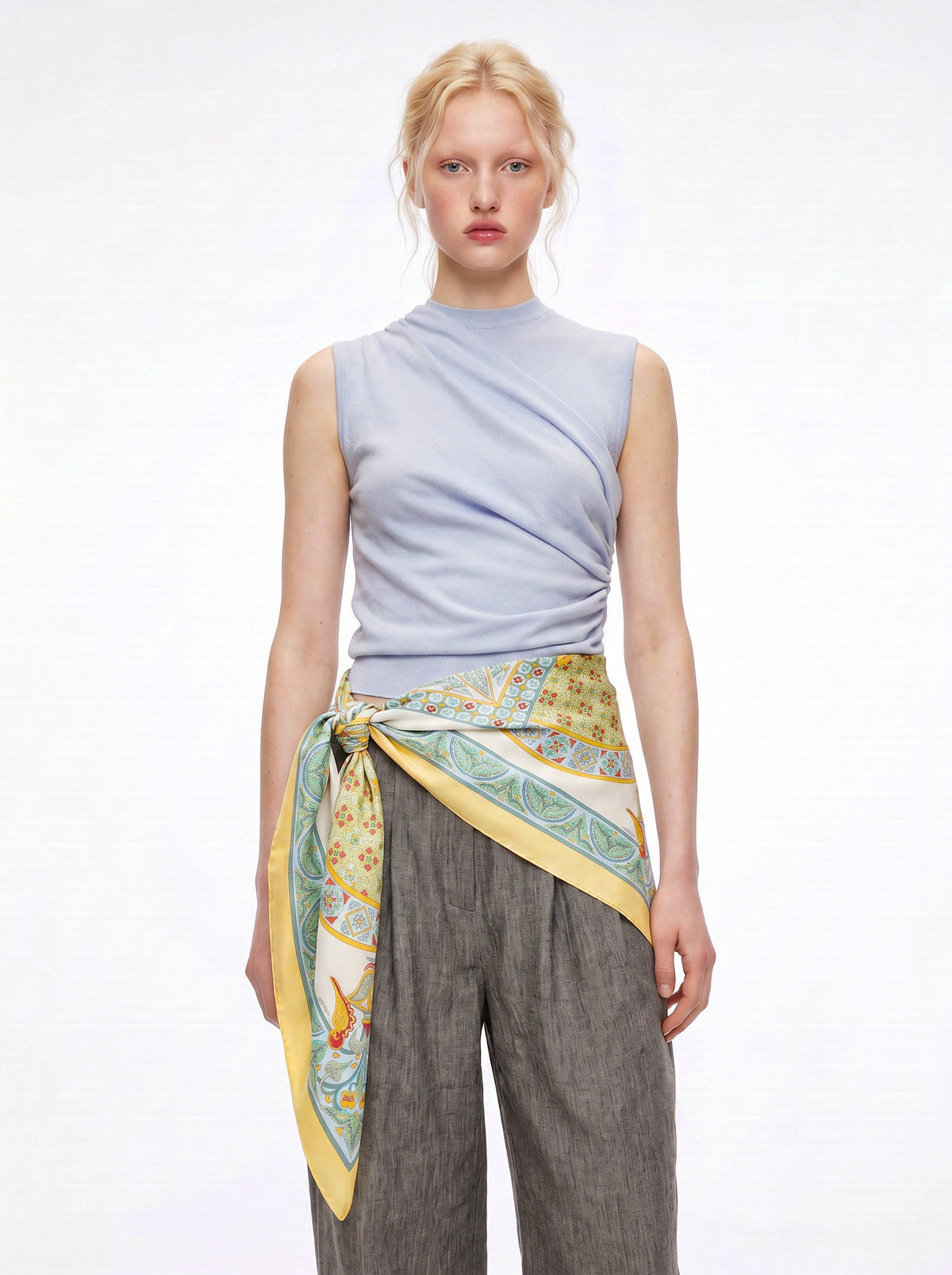 Foulard Hermès "Ciels Byzantins" Julia Abadie 1997