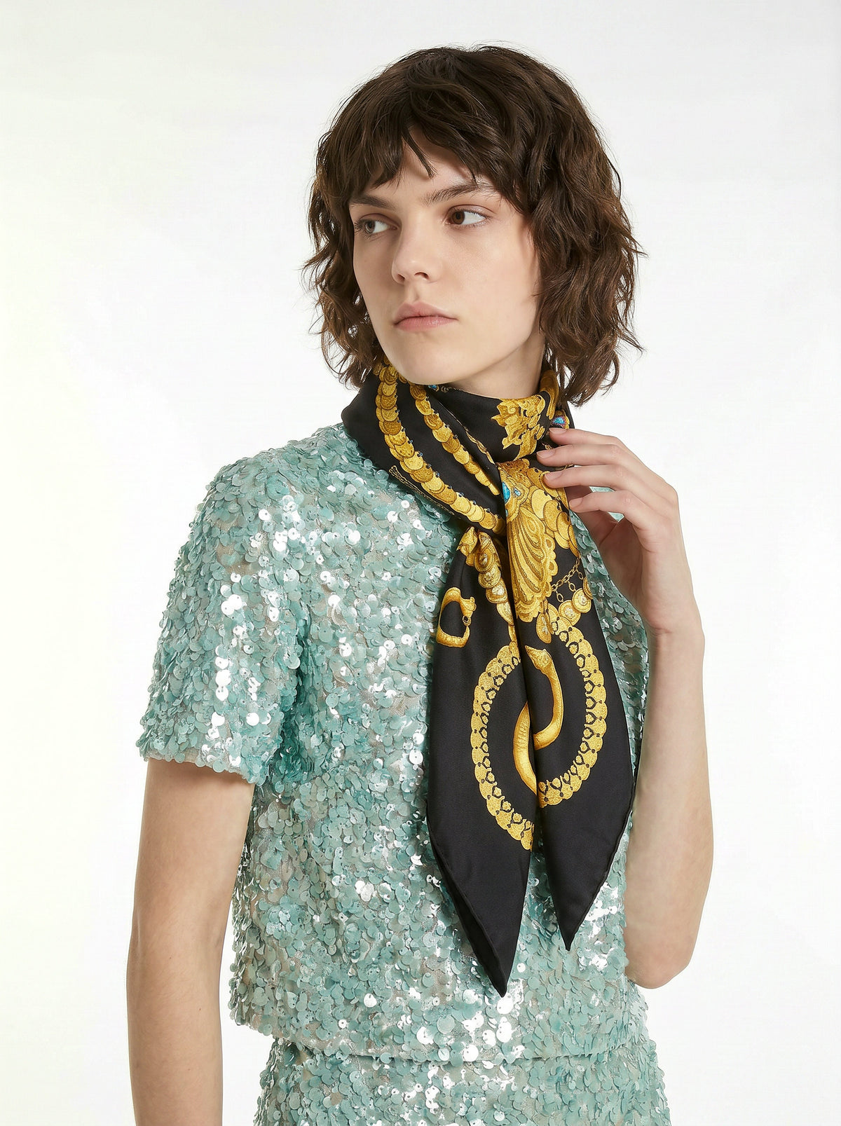 Foulard Hermès "Kosmima" Julia Abadie 1994