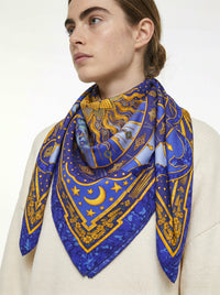 Foulard Hermès "Carpe Diem" Joachim Metz 1994