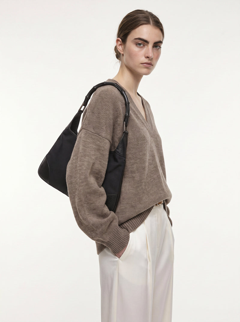Gucci Jackie Bamboo black canvas