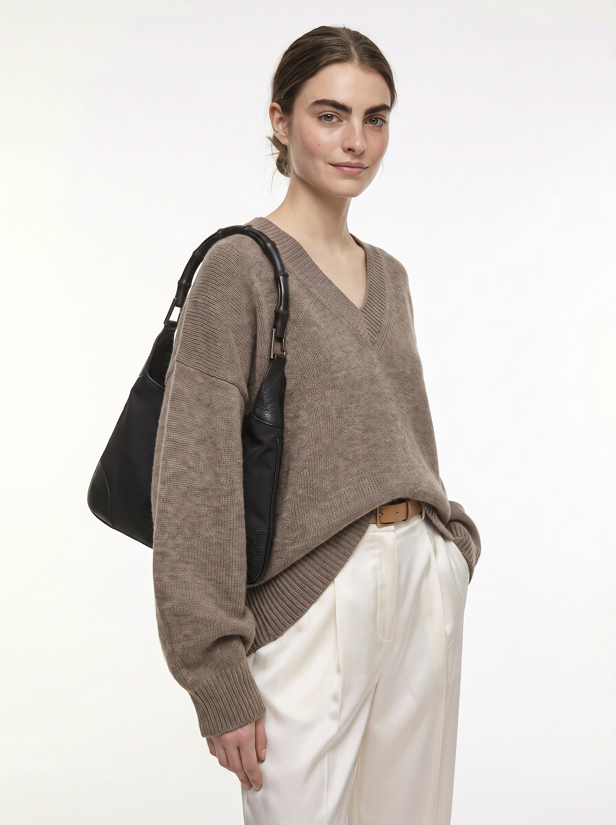 Gucci Jackie Bamboo black canvas