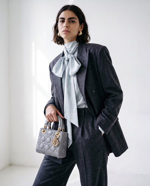 Lady Dior Mini Cannage Cuir