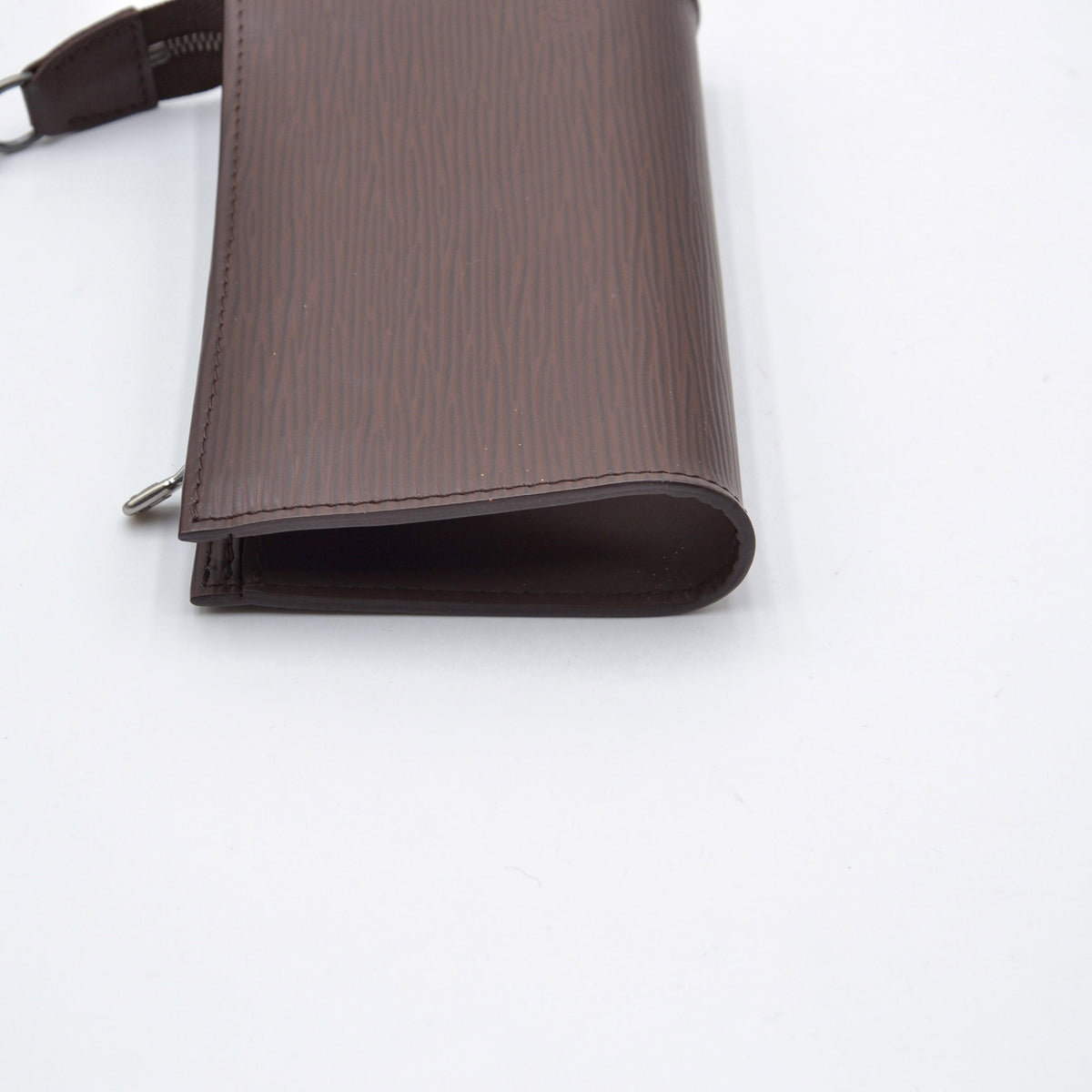 Bucket vintage cuir Epi chocolat