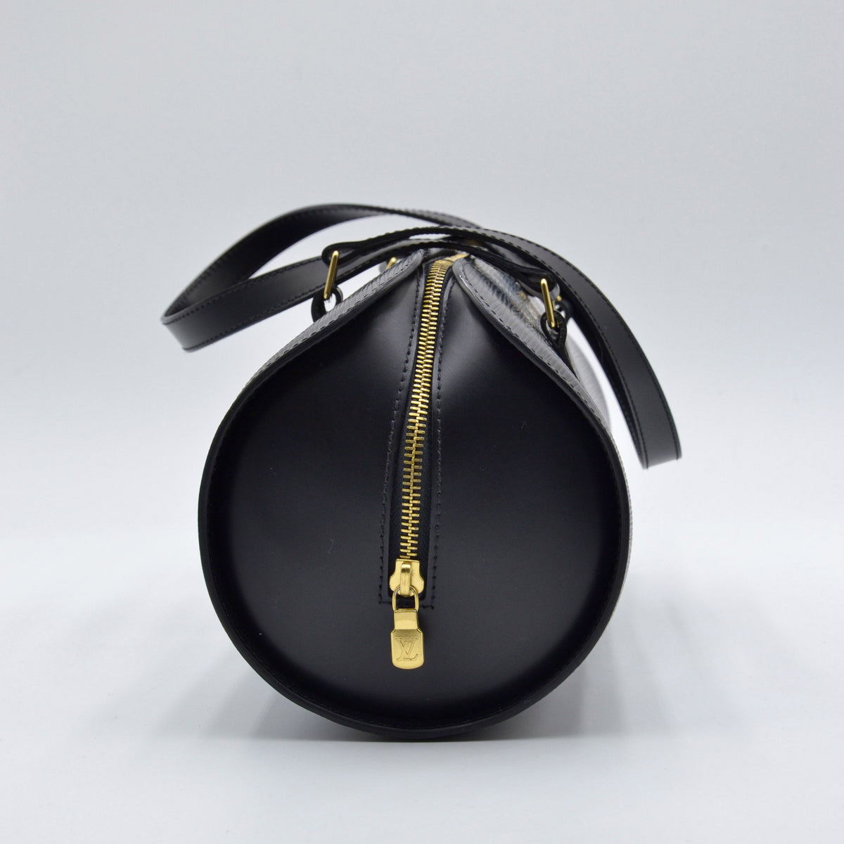 Soufflot vintage cuir Epi noir