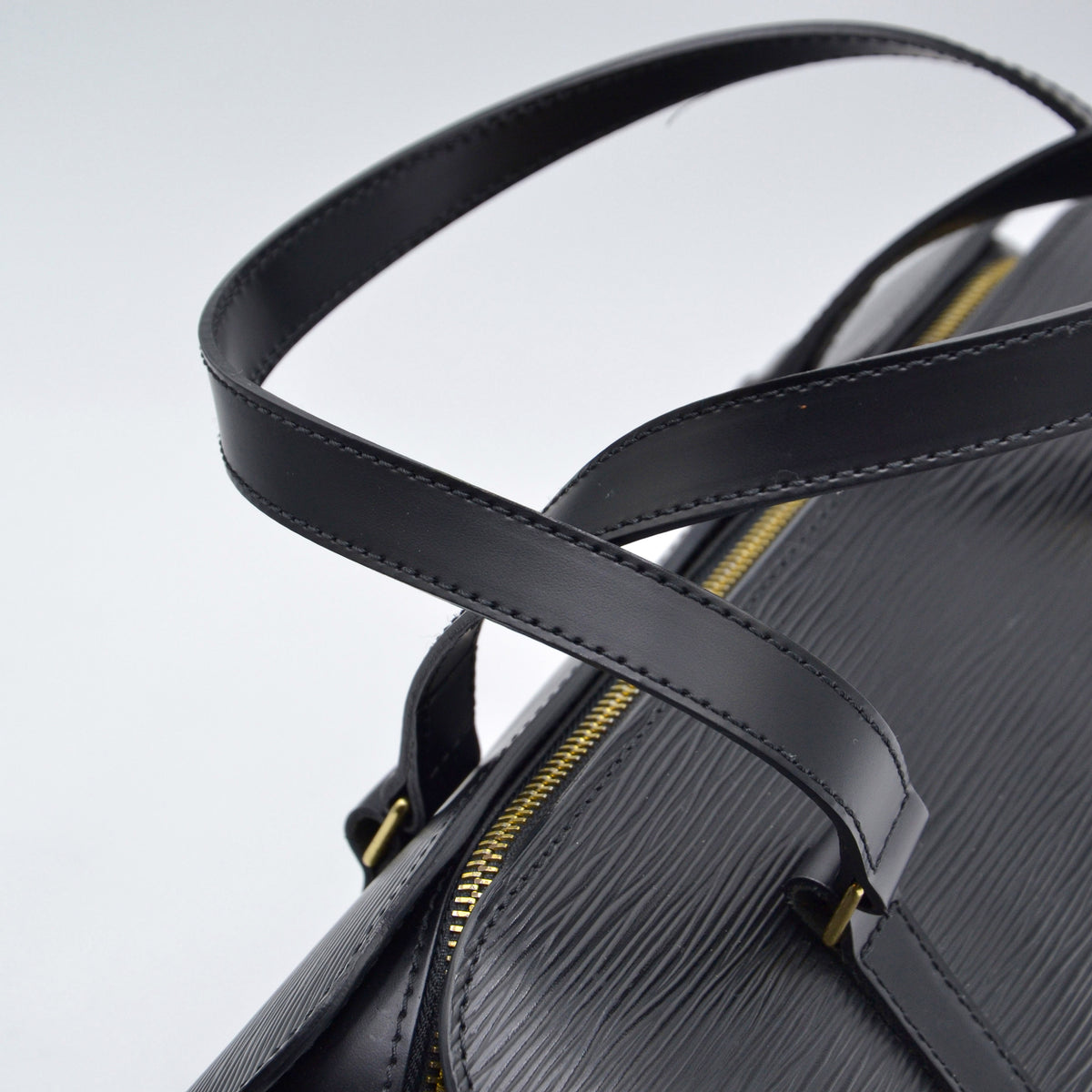 Soufflot vintage cuir Epi noir