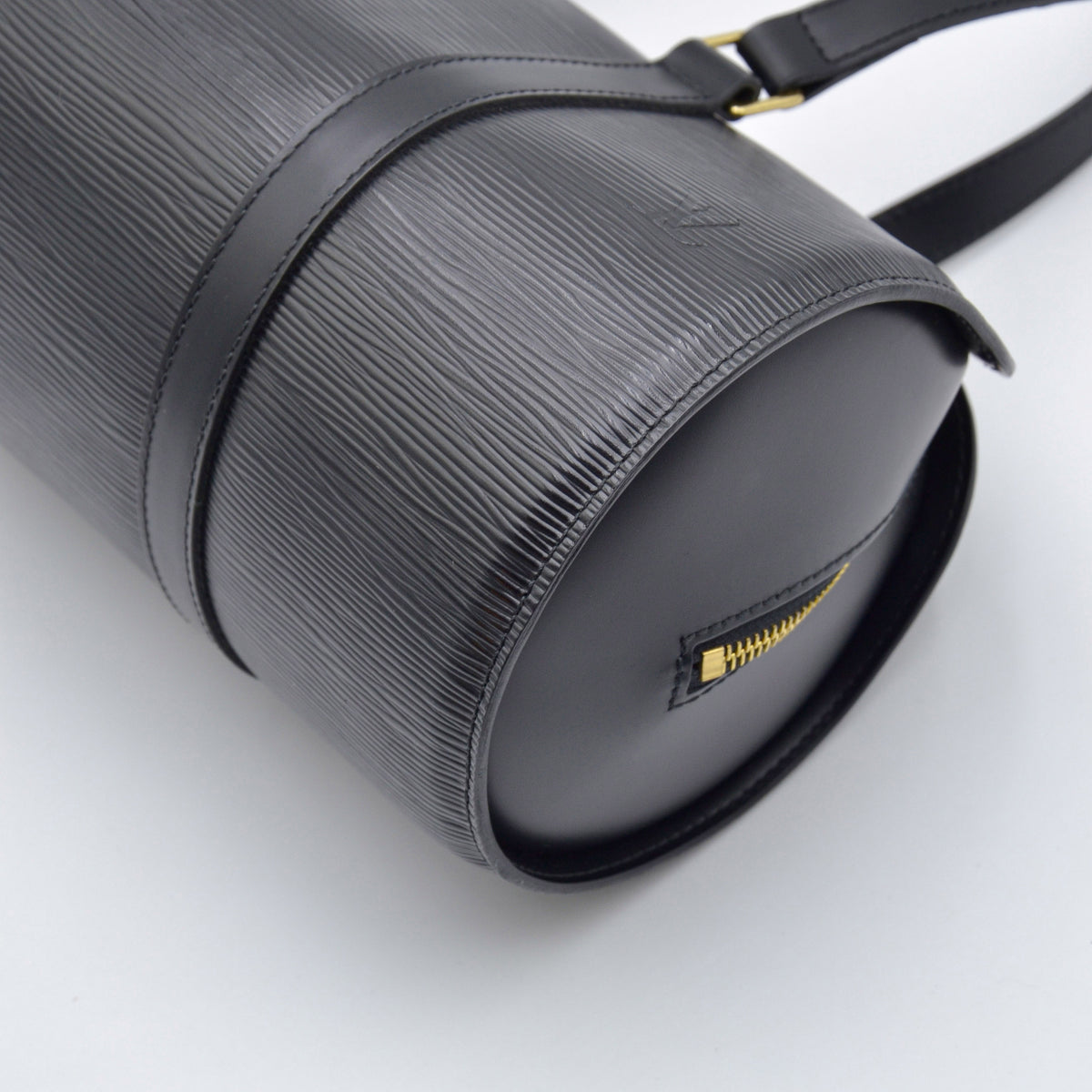 Soufflot vintage cuir Epi noir