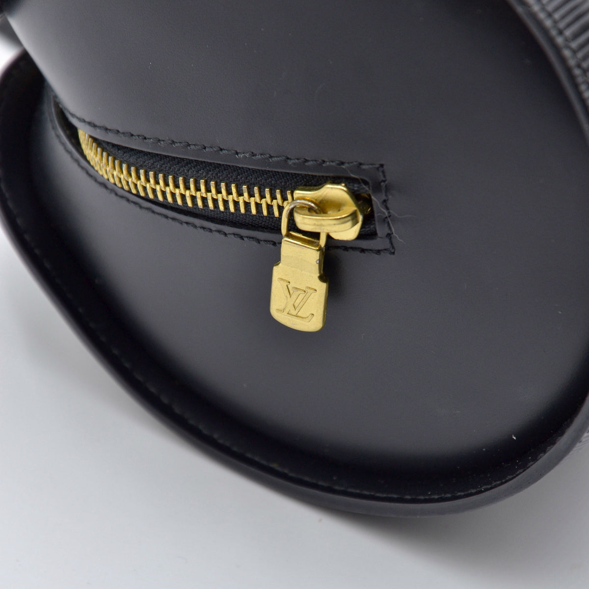 Soufflot vintage cuir Epi noir