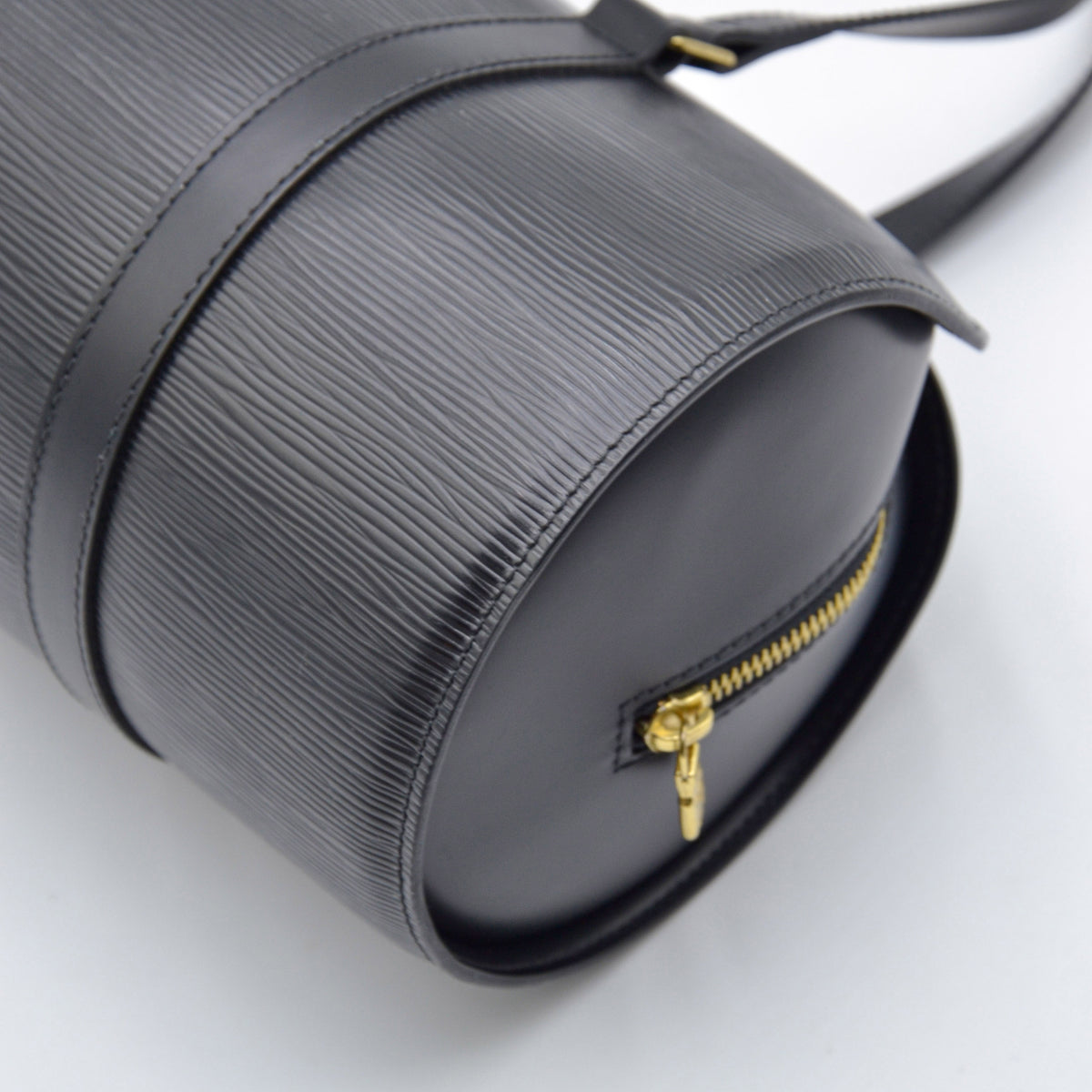 Soufflot vintage cuir Epi noir