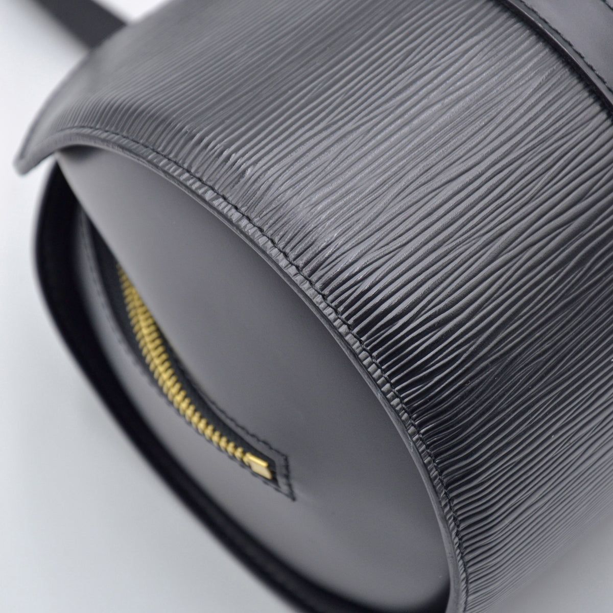 Soufflot vintage cuir Epi noir