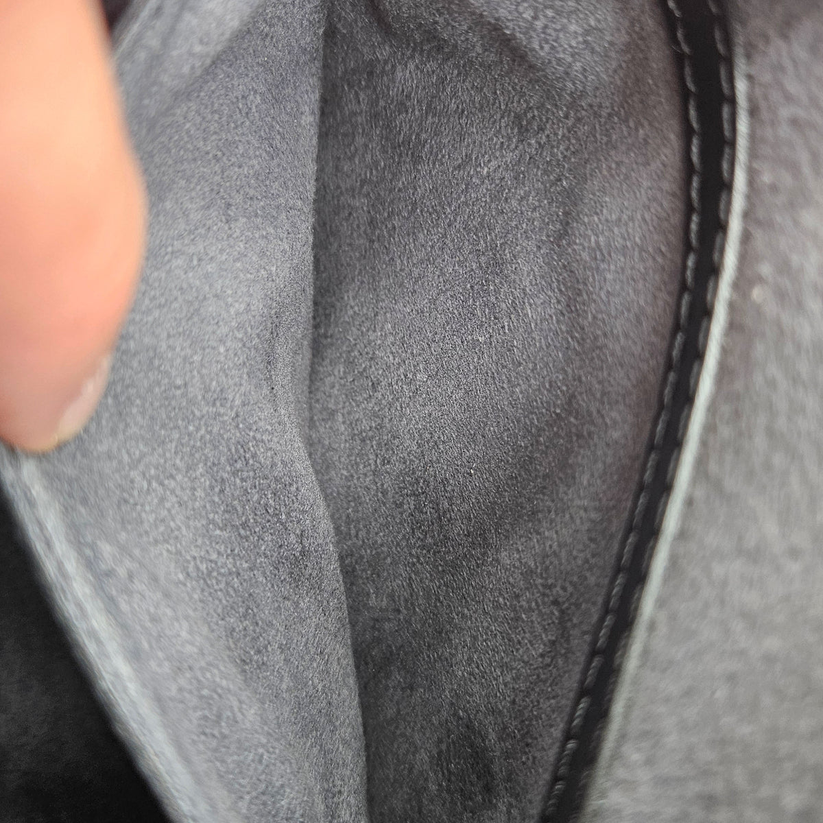 Soufflot vintage cuir Epi noir