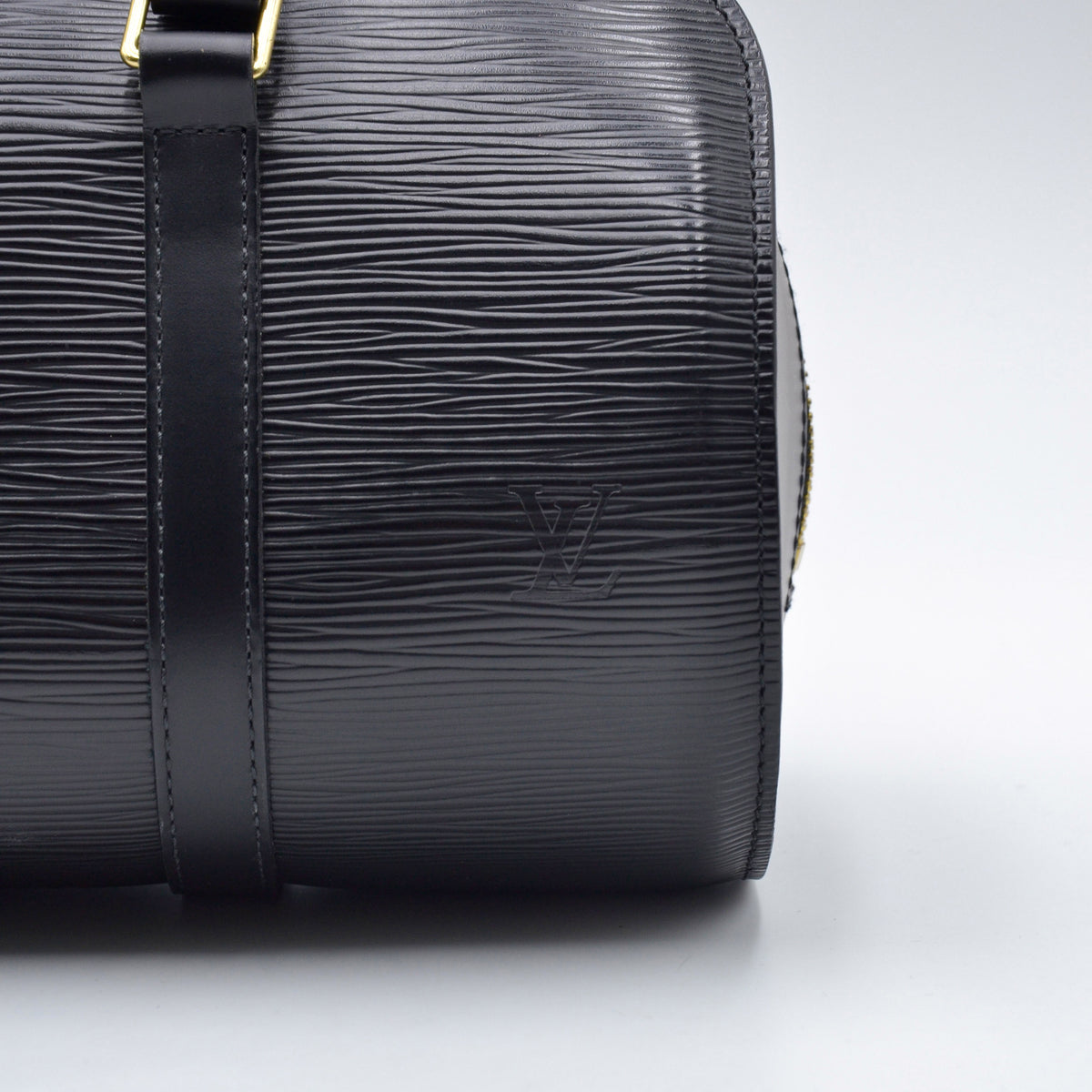 Soufflot vintage cuir Epi noir