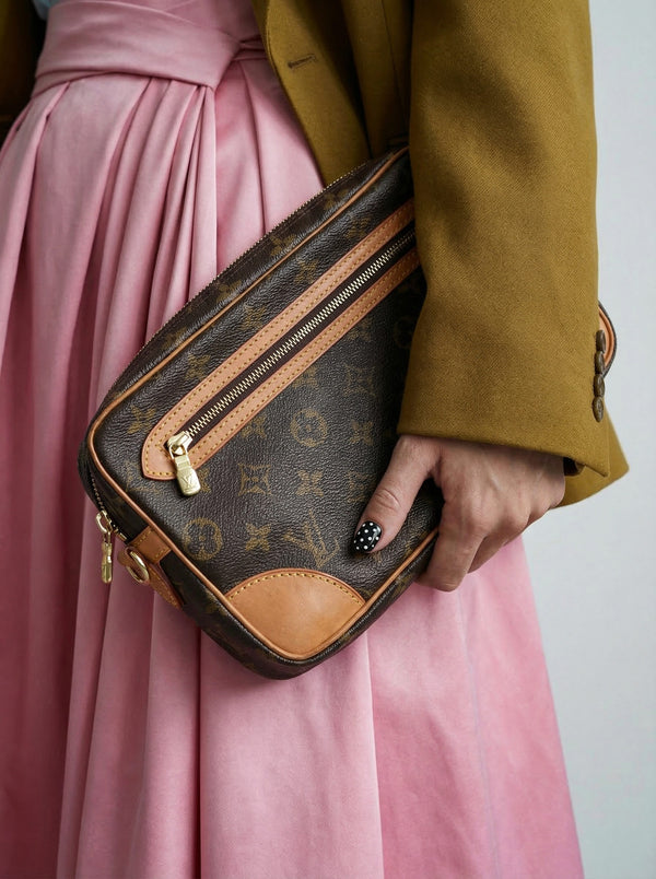 Pochette Louis Vuitton Marly Dragonne Monogram Vintage