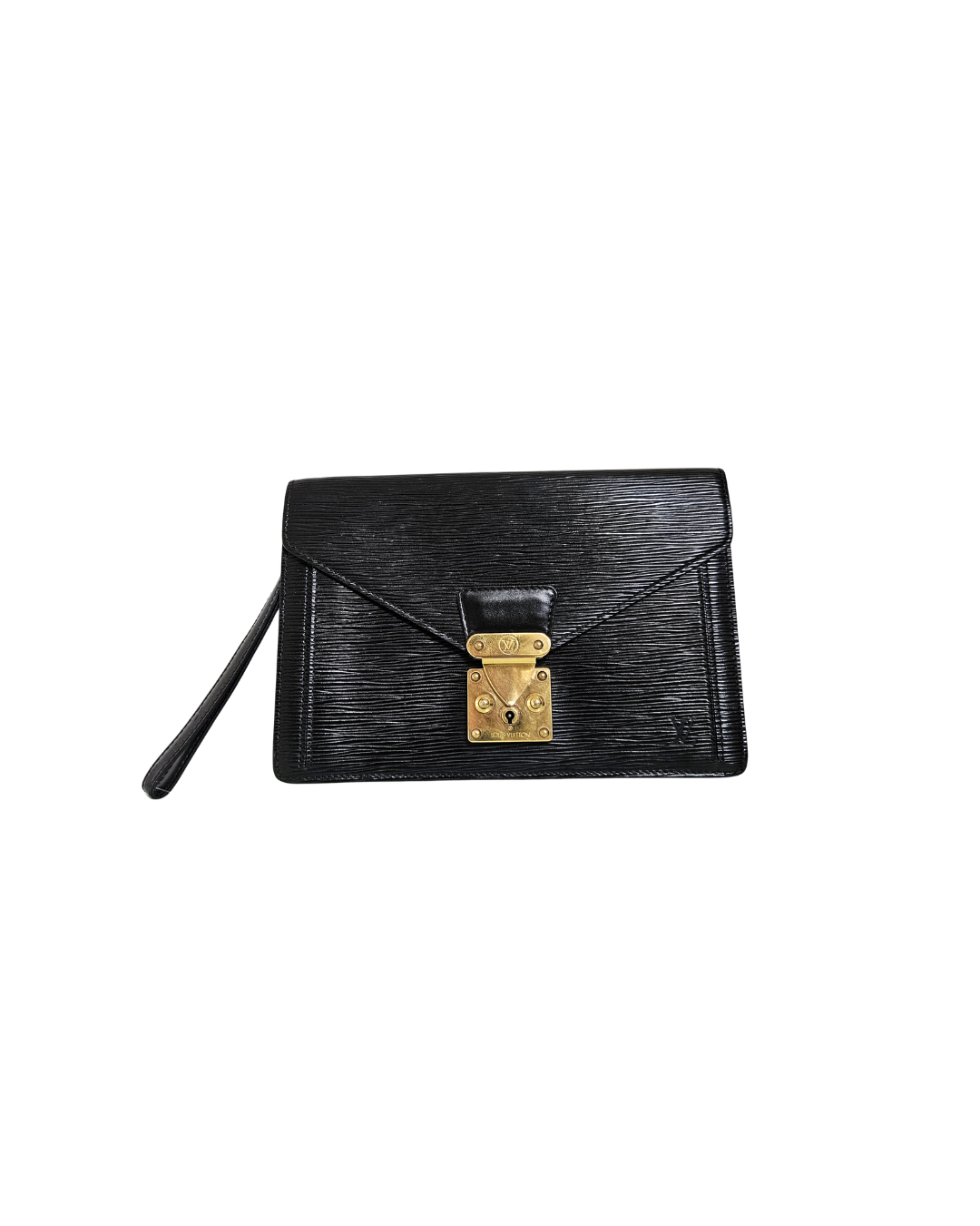 Vintage Louis Vuitton Black Epi Leather Pochette